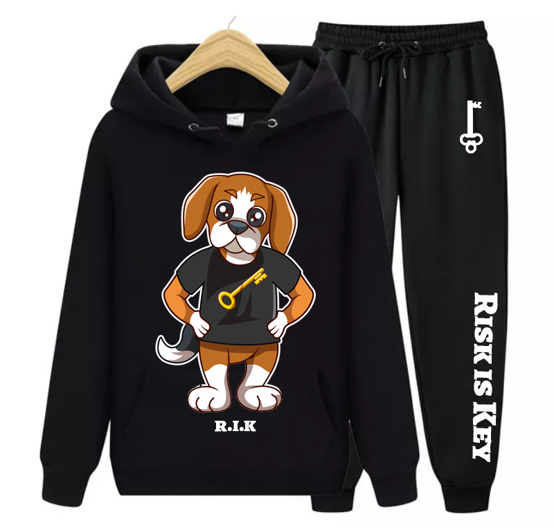 Rik the Beagle Mascot Unisex Matching Jogging Suit - Riskiskey