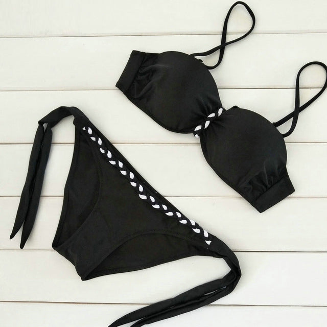 Womens Keytone Black Swim Suit - Riskiskey