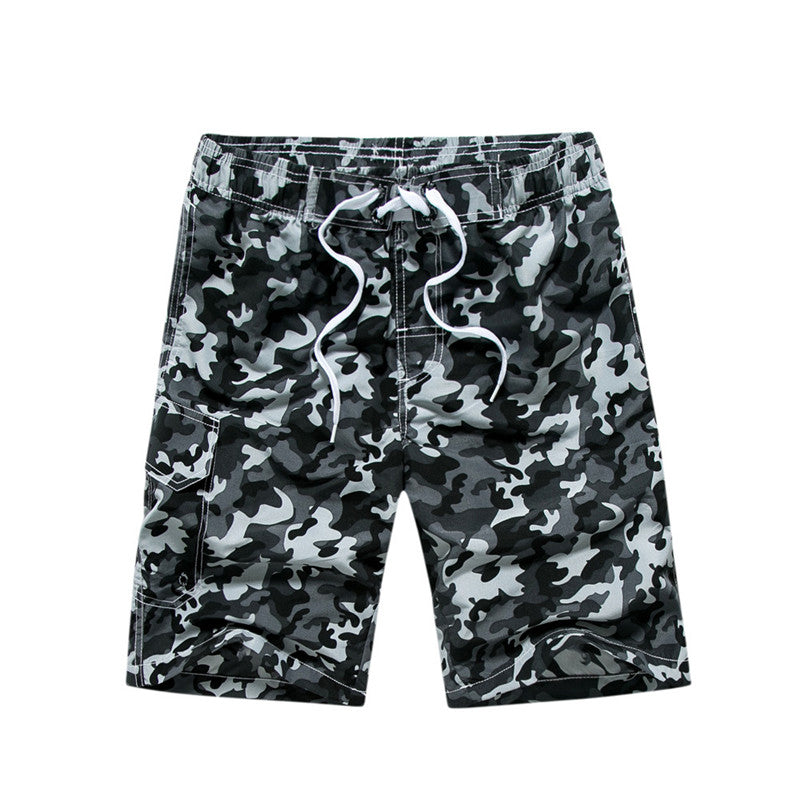 Black Camo Beach Shorts - Riskiskey