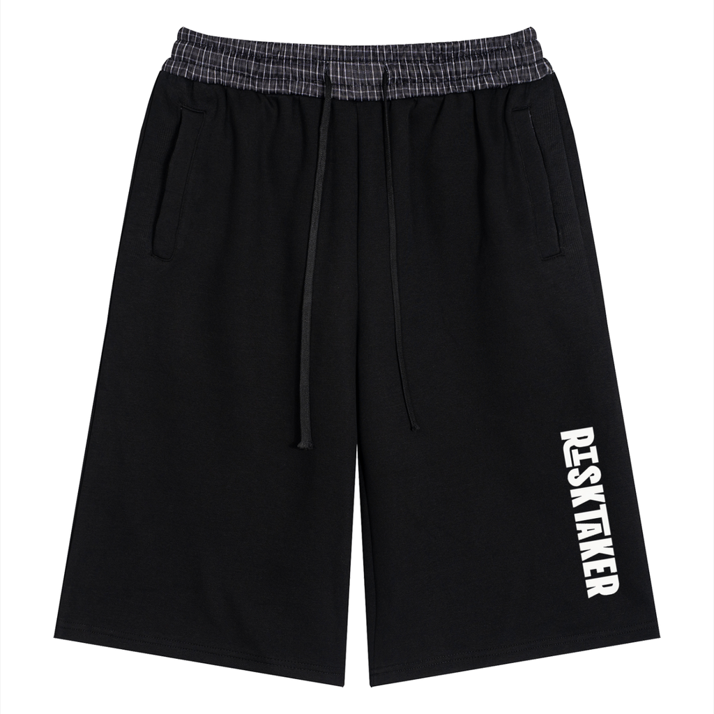 Risktaker Unisex Plaid Waistband Shorts
