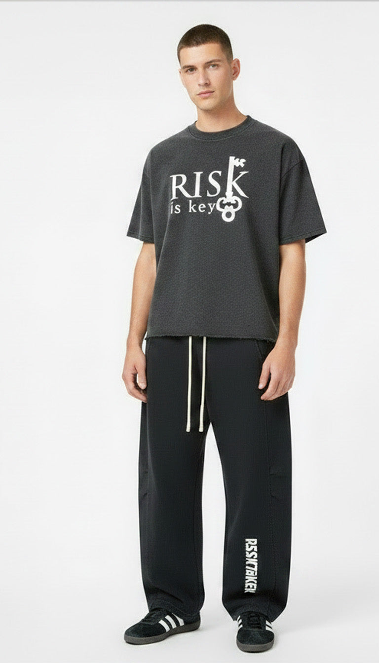 Unisex Mineral Wash Barrel Leg Pants– Streetwear Sweatpants