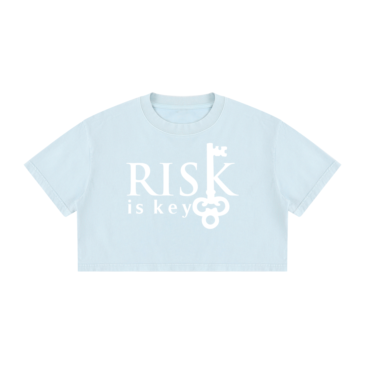 Women’s Mineral Wash Cotton Crop Top – Vintage Streetwear Cropped Tee