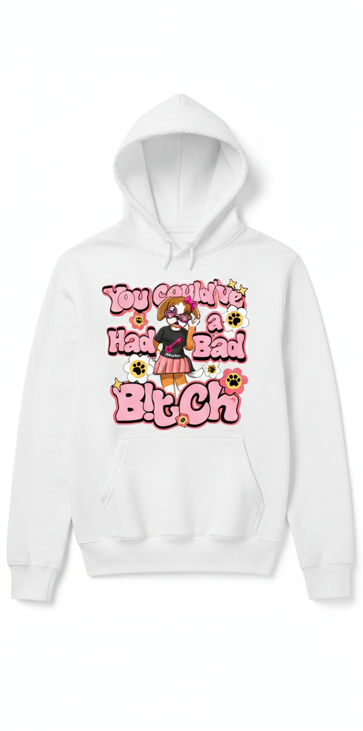 Bad B!tch Energy – RiRi Limited Edition Hoody - white