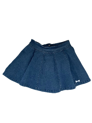 Blue Hype Pleated Denim Skort
