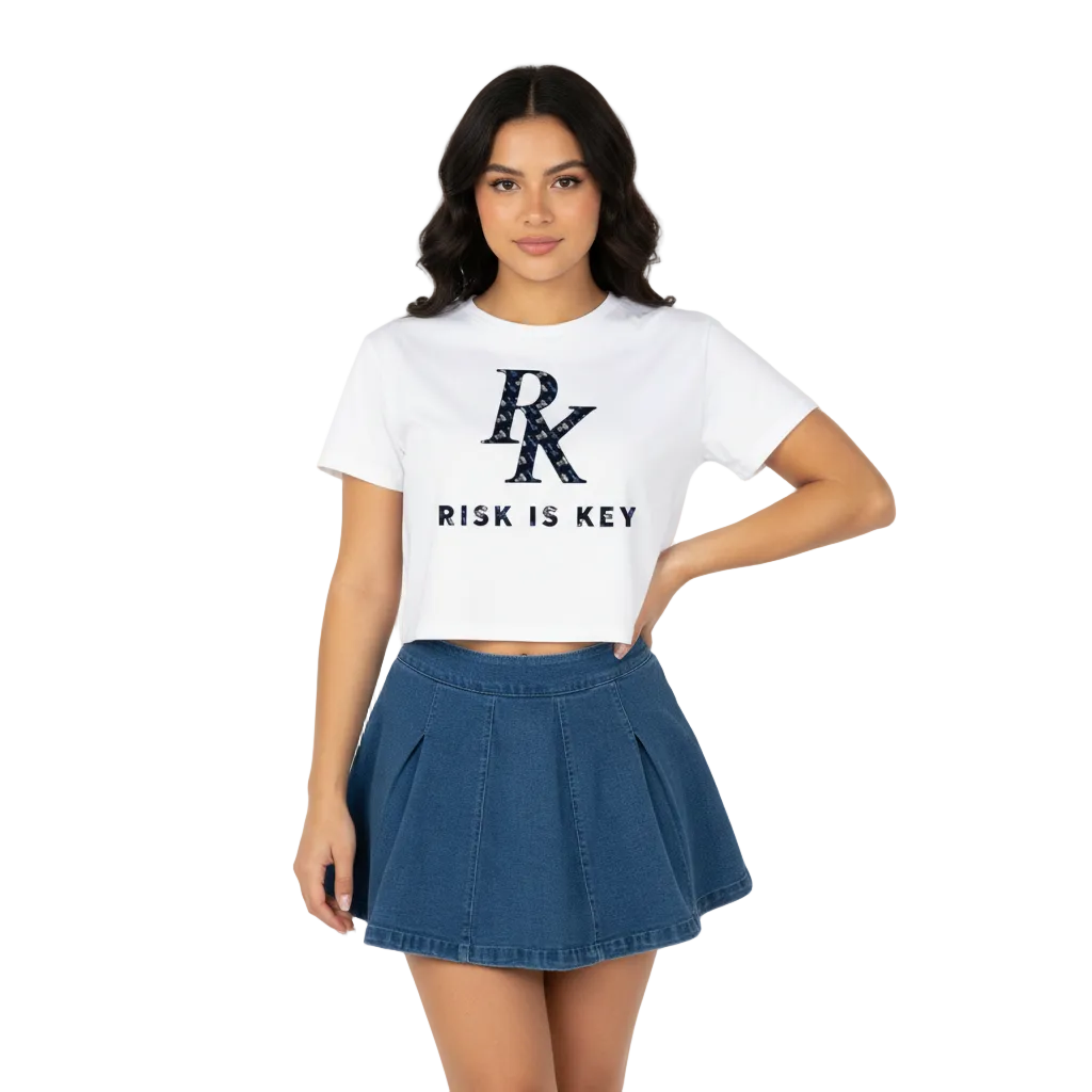 Blue Hype Pleated Denim Skort on model