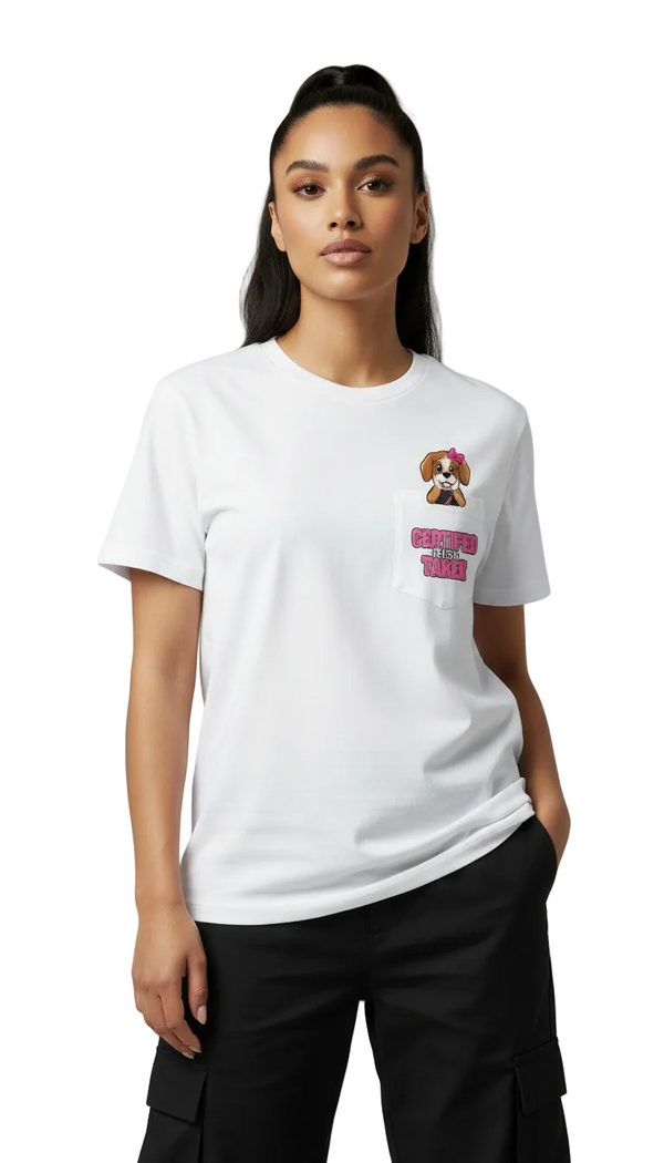 Female lifestyle shot featuring the RiRi Edition mascot tee styled for an oversized streetwear look.