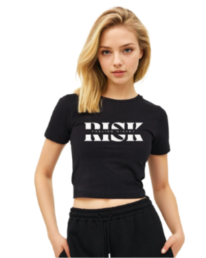 Feeling RisKey Women's Crop Top T-Shirt - Riskiskey