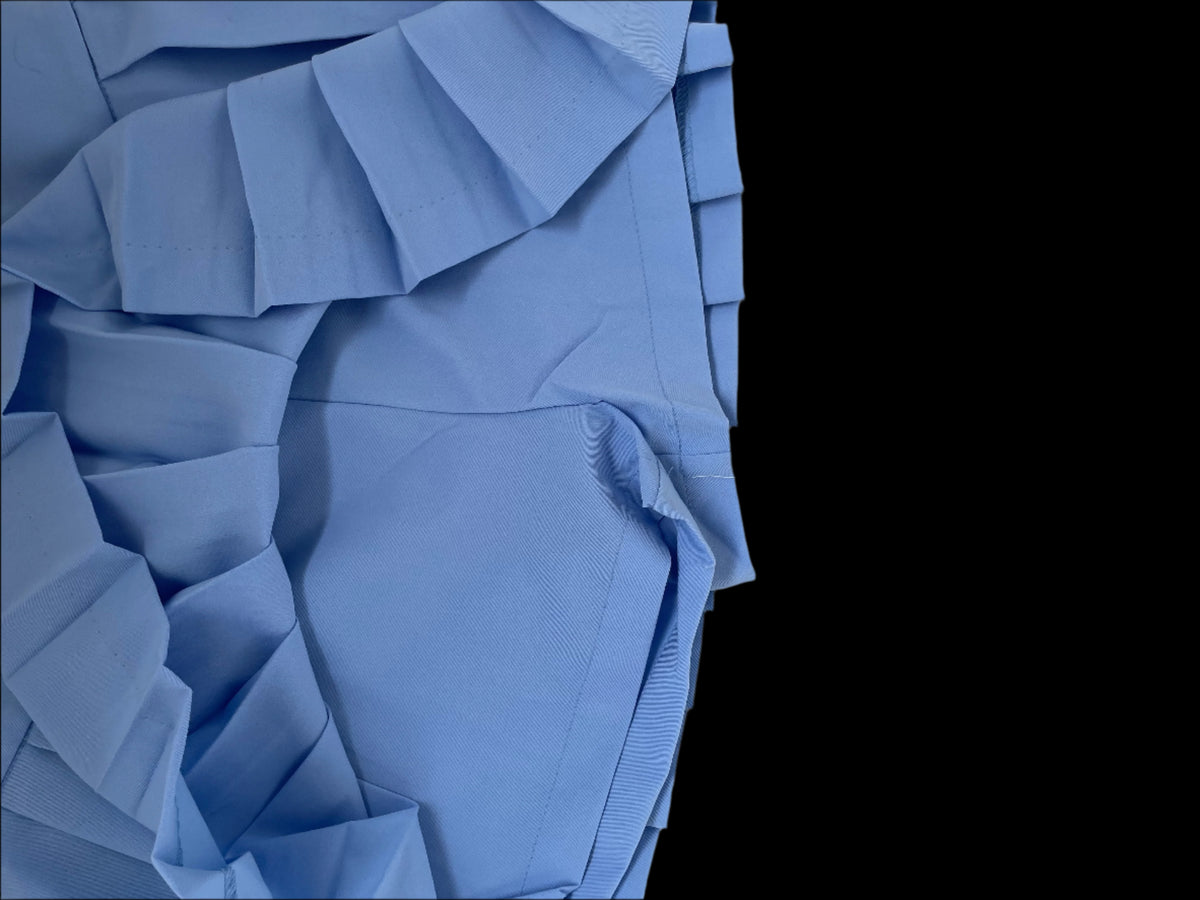 Flip Your Script Skirt baby blue skort