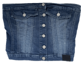 Live Free Denim Corset Top - Riskiskey