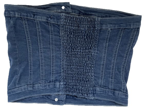 Live Free Denim Corset Top - Riskiskey