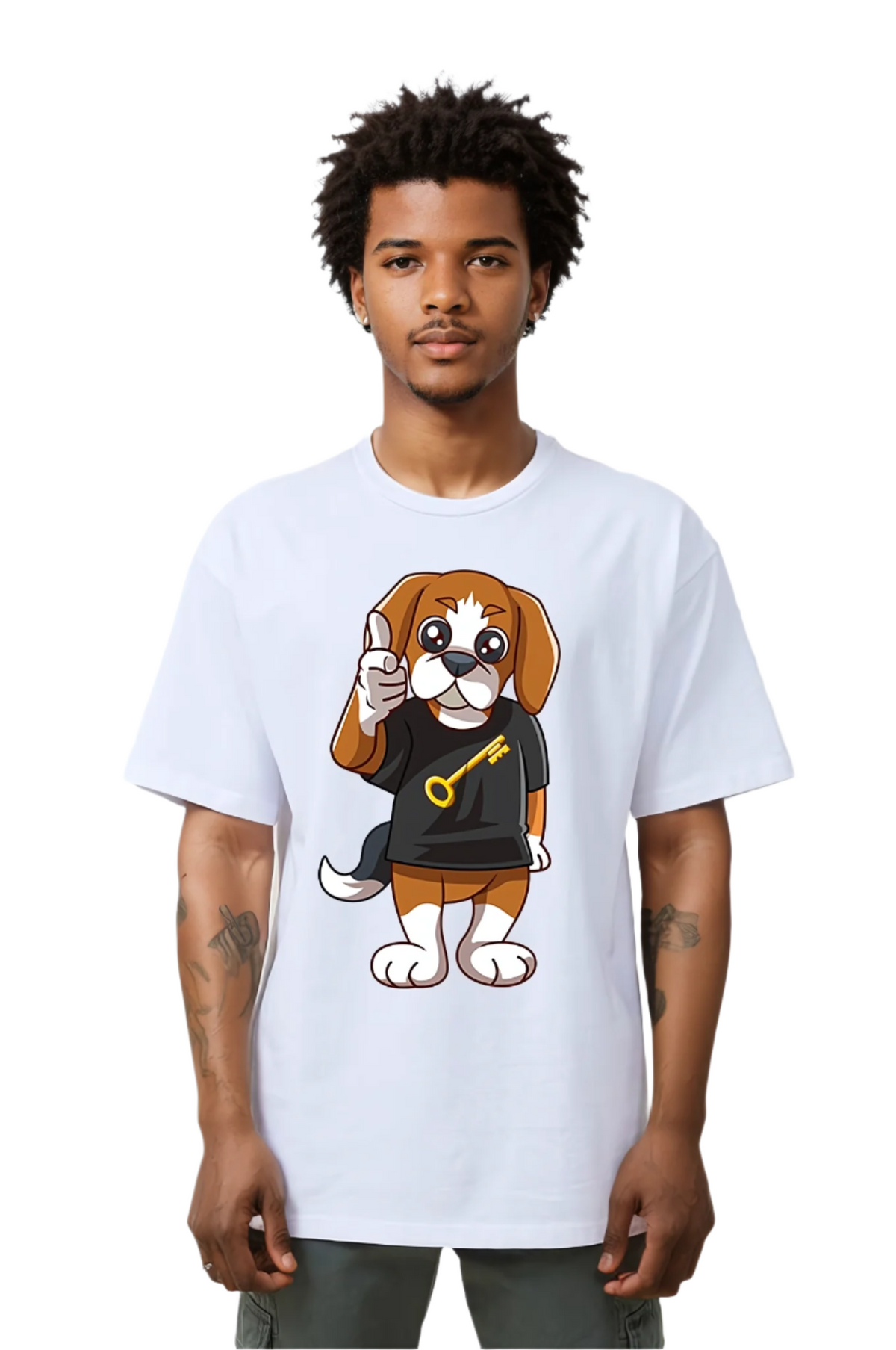 Rik the Beagle | Risk is Key Mascot 1st Edition Unisex T-shirt - Riskiskey