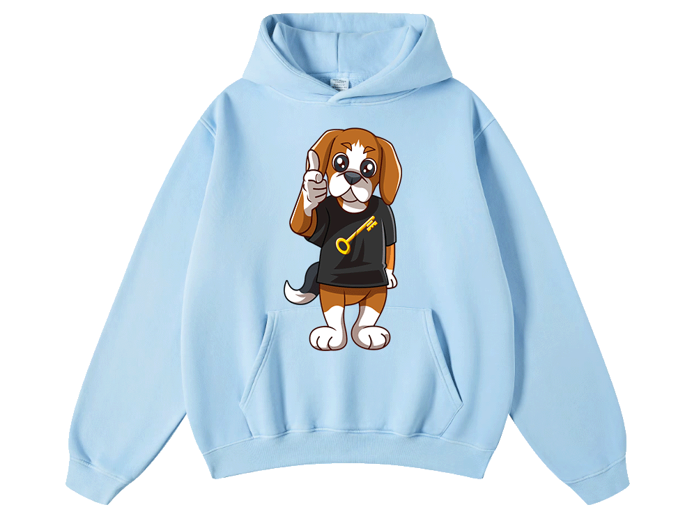 Mascot Hoodie Risk is Key Rik the Beagle - Unisex - Riskiskey