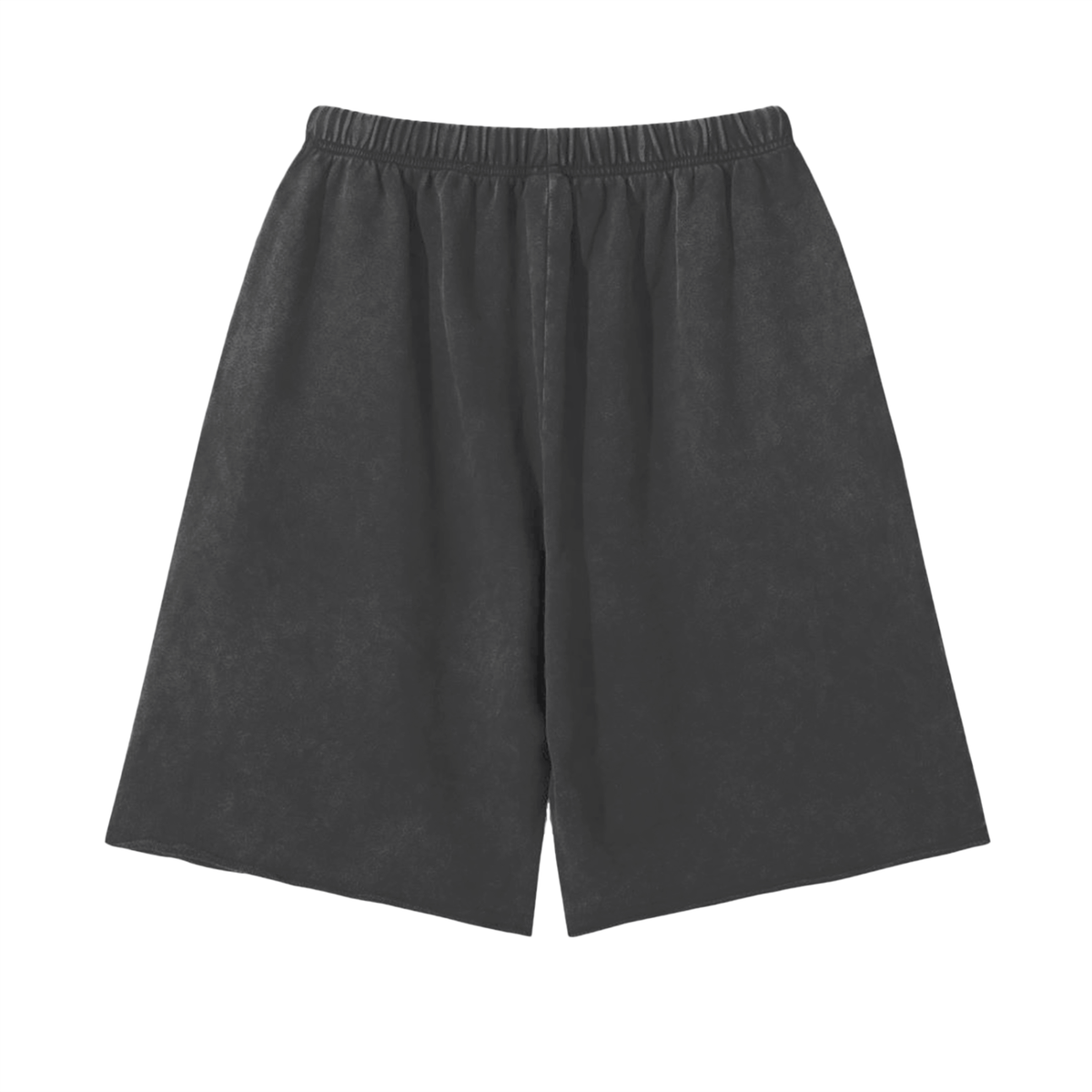 Snow Washed Raw Hem Shorts – Vintage Casual Sweatshorts with Frayed Edges