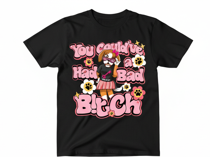 Bad B!tch Energy – RiRi Limited Edition Graphic T-Shirt black