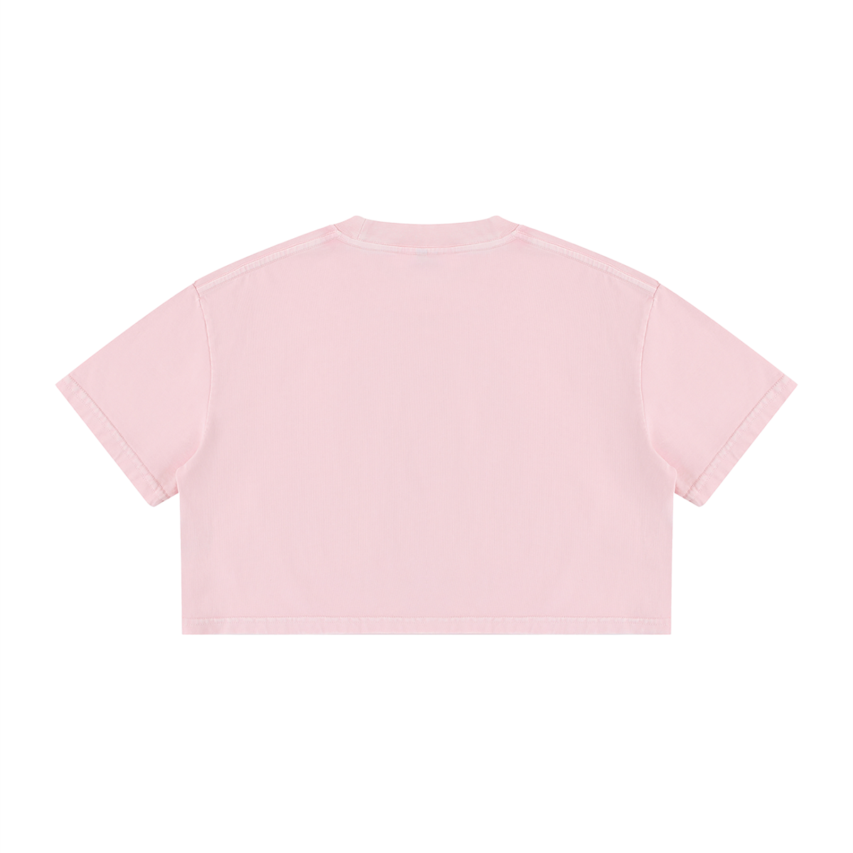 Women’s Mineral Wash Cotton Crop Top – Vintage Streetwear Cropped Tee
