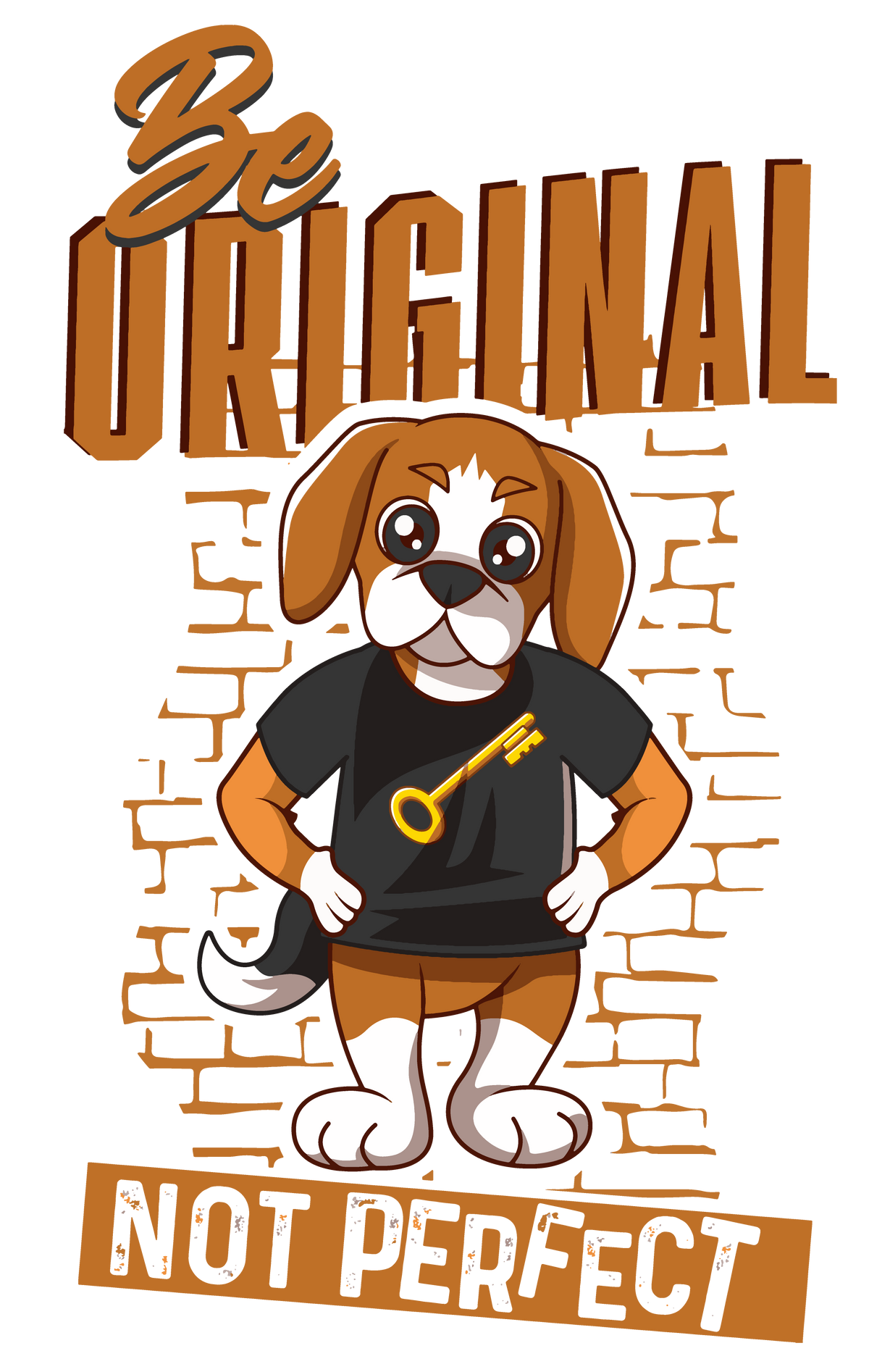 Mens Sleeveless Muscle Tees with RIK The Beagle Origins Collection - Riskiskey