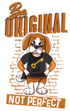 Mens Sleeveless Muscle Tees with RIK The Beagle Origins Collection