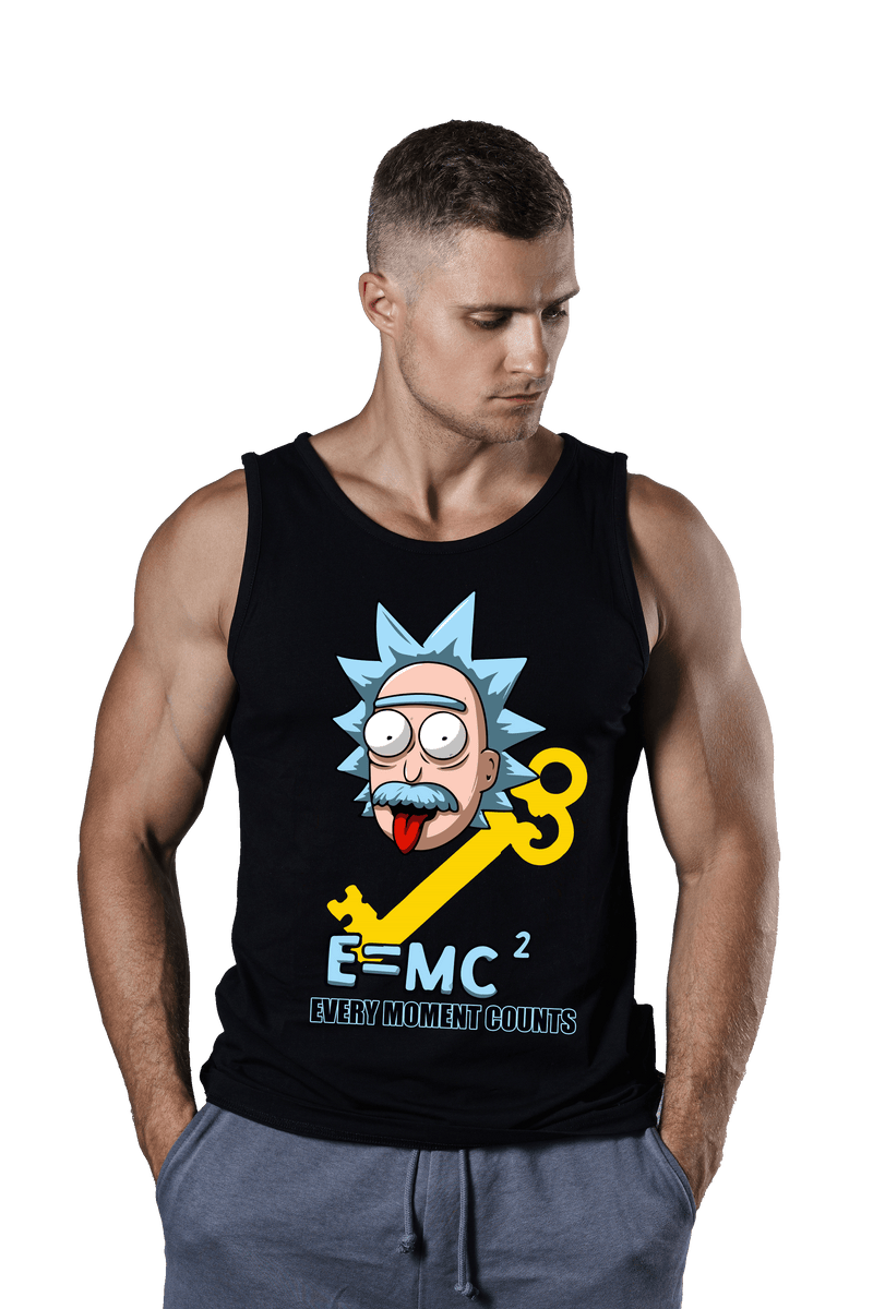 Mens Tank Tops with Every Moment Counts Graphic