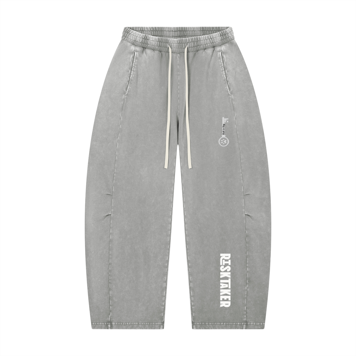 Unisex Mineral Wash Barrel Leg Pants– Streetwear Sweatpants
