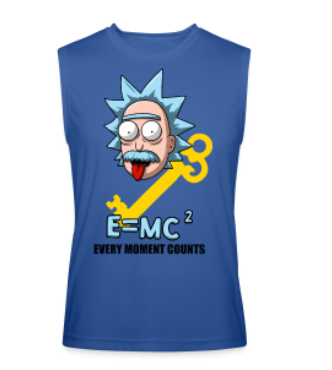 Mens Sleeveless Muscle Tees with Every Moment Counts Graphic - Riskiskey
