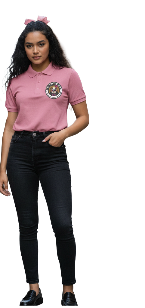 Riskiskey Women's Mascot Polo with RiRi the Beagle