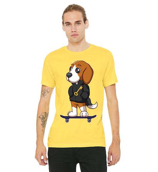 Rik the Beagle Unisex T-shirt - Skateventures - Riskiskey