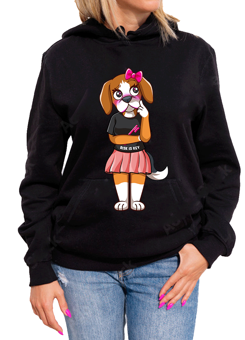 RiRi the Beagle Mascot Unisex Hoodie - Riskiskey