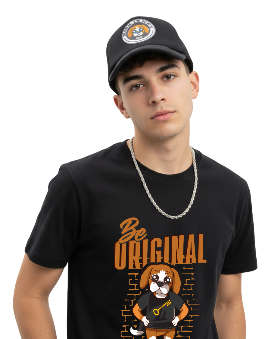 Rik and RiRi Beagle Mascot Trucker Hats - Riskiskey