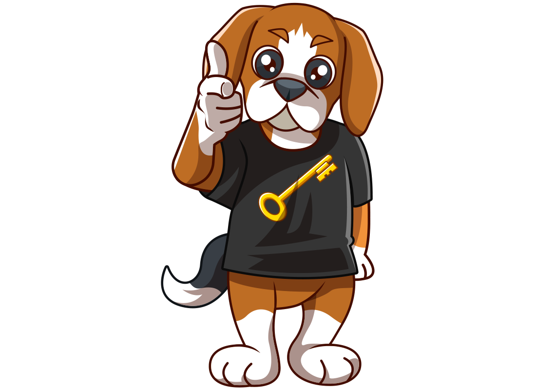 Rik the Beagle | Risk is Key Mascot 1st Edition Unisex T-shirt - Riskiskey
