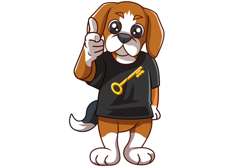 Rik the Beagle | Risk is Key Mascot 1st Edition Unisex T-shirt - Riskiskey