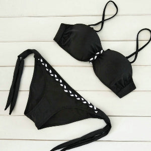 Womens Keytone Black Swim Suit - Riskiskey