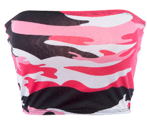 Pinkey Camo Crop Top - Riskiskey
