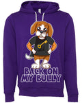 Hoodie - Back On My Bully RIK the Beagle Mascot Unisex in purple