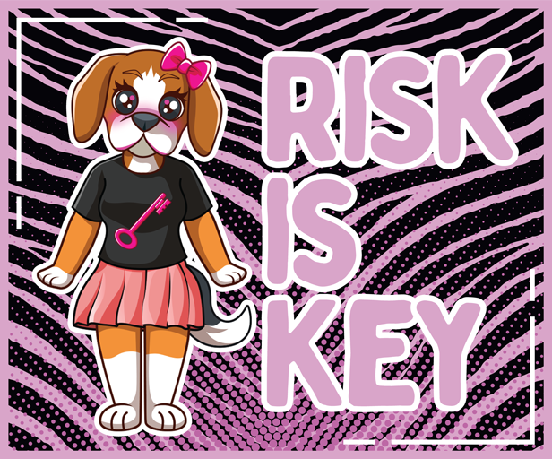 Zebra Print RiRi the Beagle Mascot T-Shirts | Purple Design - Riskiskey