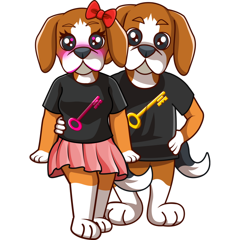 Rik & RiRi the Beagle Mascots Tees