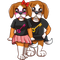 Rik & RiRi the Beagle Mascots Tees - Riskiskey