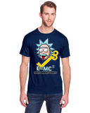 Every Moment Counts E=MC Squared Collection men's T-Shirt on male model - navy