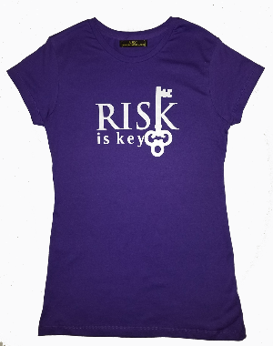 Women's Signature Risk is Key Logo Short Sleeve T-shirt - Riskiskey