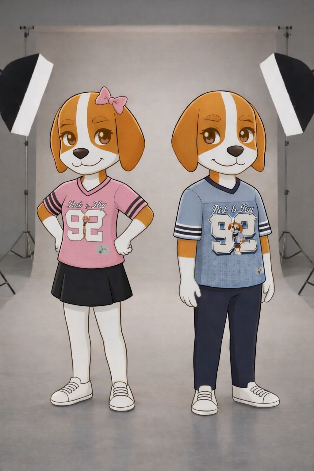 Rik and RiRi wearing their Born Original jerseys